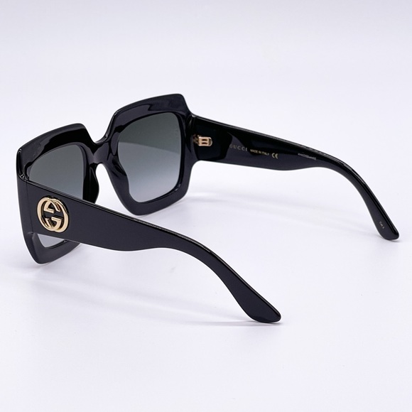 NEW GUCCI GG0053S 001 BLACK SQUARE WOMEN’S SUNGLASSES GUCCI GG0053SN 001 main image 11